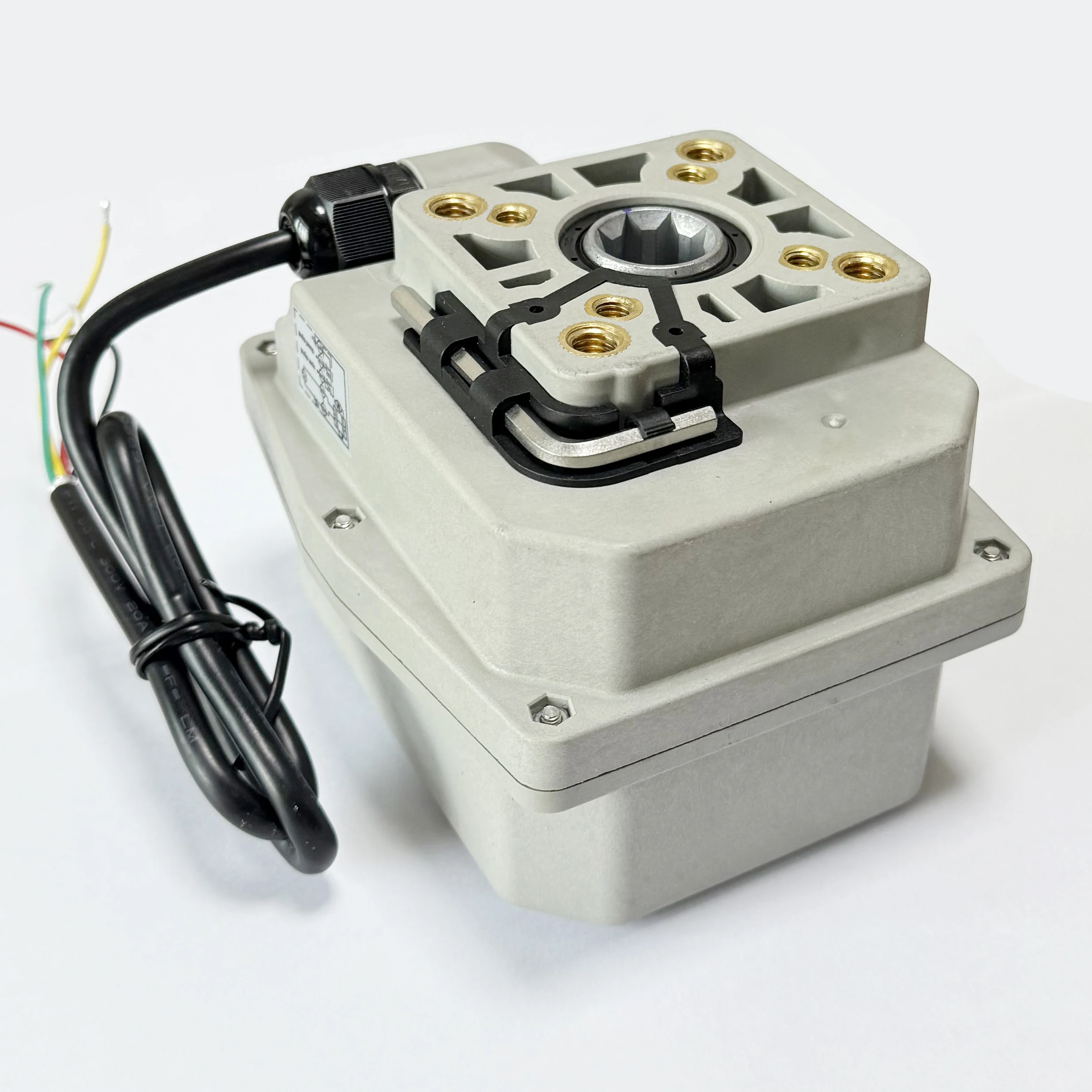 50Nm Electric Motorized Actuator, DC12V, DC24V, AC110V, AC230V Electric Valve Drive with CE, IP67 Protection Power Off Return