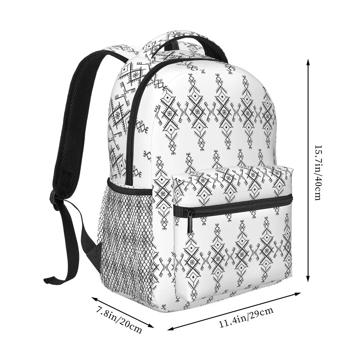 Kabyle Jewelry Amazigh Africa Ethnic Style Backpacks Boys Girls Bookbag Children School Bags Laptop Rucksack Shoulder Bag