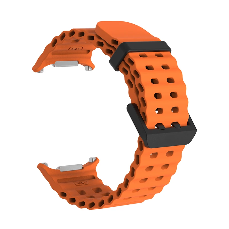 Silicone Marine Band para Samsung Galaxy Watch, Strap Acessórios, Sport Bracelet, Band para Samsung Galaxy Ultra 47mm, 1:1