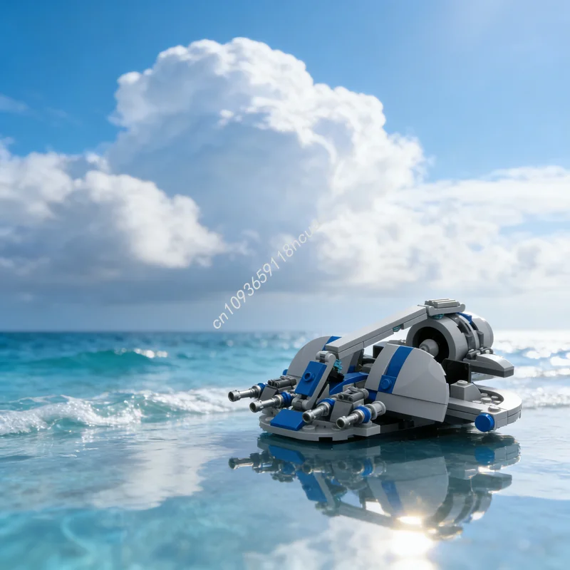 

166 деталей MOC: Бронированная платформа поддержки пехоты Звездной армии или конструктор, архитектурные блоки, рождественские подарки, развивающая игрушка