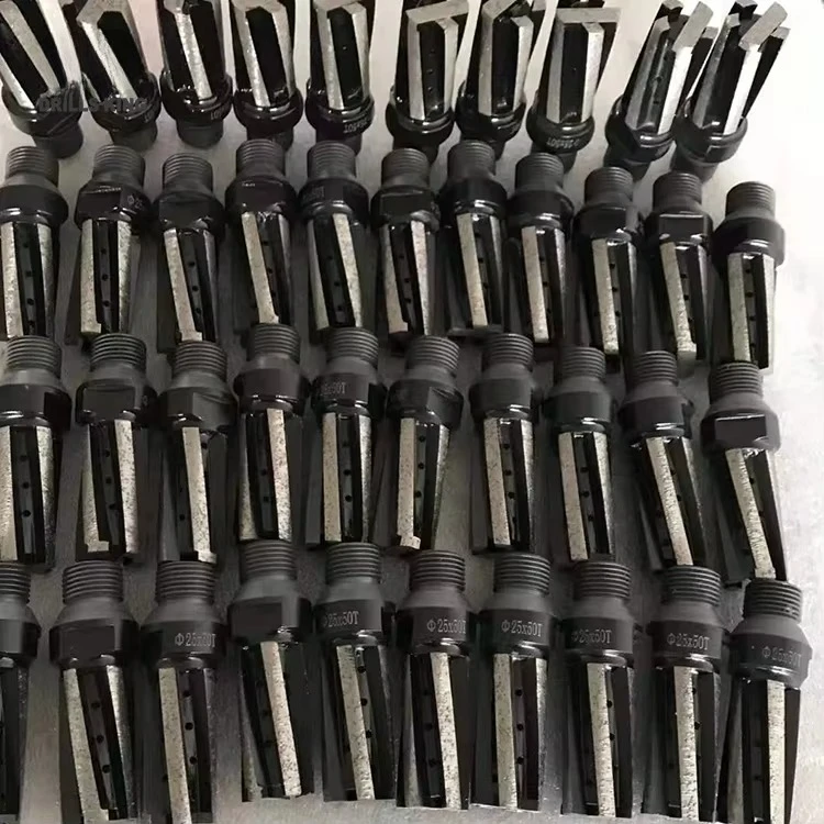 High Quality Diamond Cnc Router Bits D20mm/25mm 8 Flutes Diamond CNC Milling Cutter for Granite/Marble/Quartzite