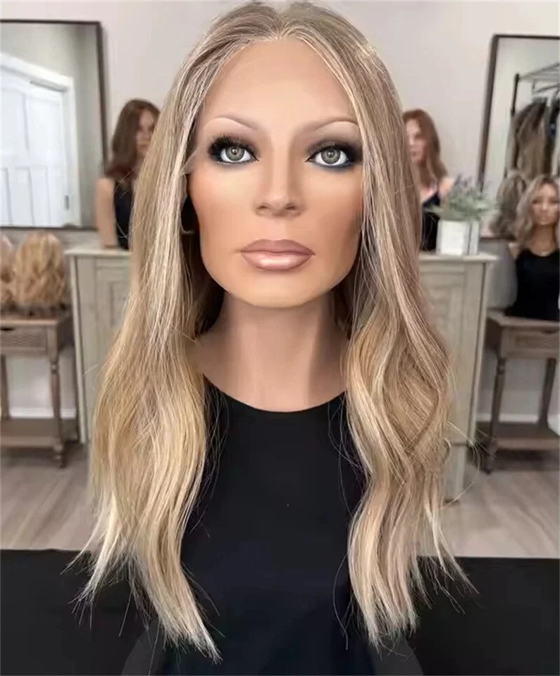 

Светло-пепельно-русый разноцветный синтетический парик для женщин 13x4, естественная линия волос, глубокая волна, термостойкий повседневный парик для косплея