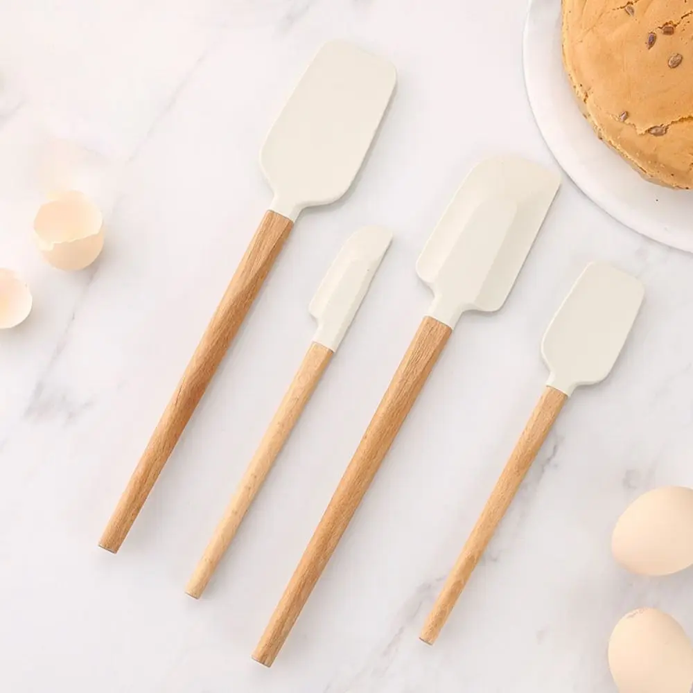 Ferramentas de cozimento espátula de creme de silicone alça longa resistente ao calor raspador de cozimento portátil batedores de pastelaria macia manteiga de chocolate
