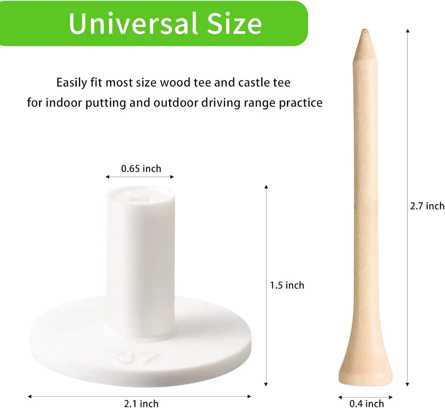 Paquete de 5 unidades de tee de golf de goma suave con forma de cruz, soporte para tee de golf de goma