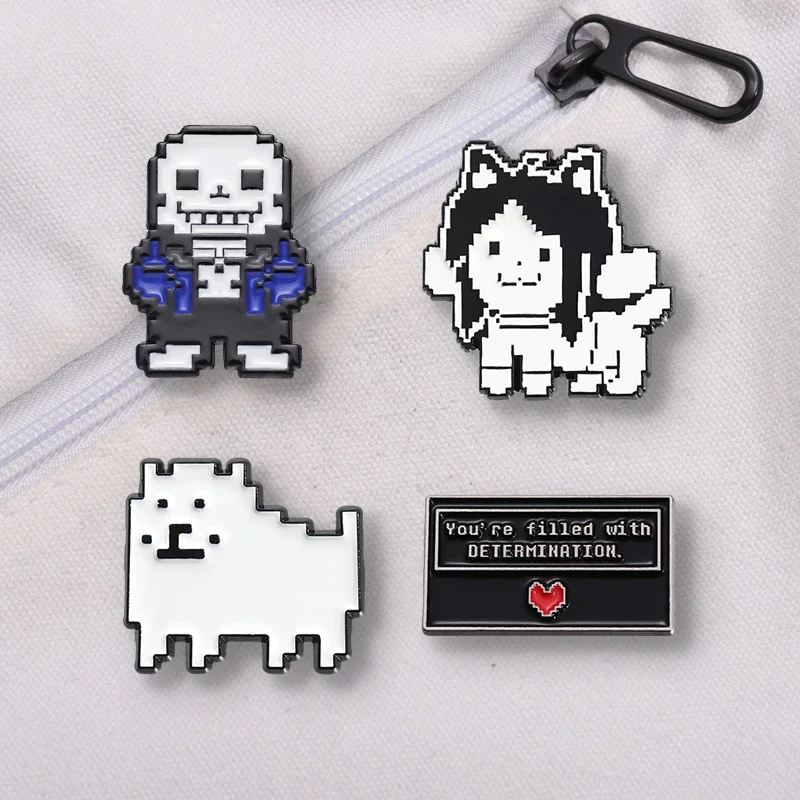 Game Pixel Art Cat Enamel Pins Custom Cartoon Animal Brooches Backpack Clothes Lapel Badge Funny Jewelry Gift for Kids Friends