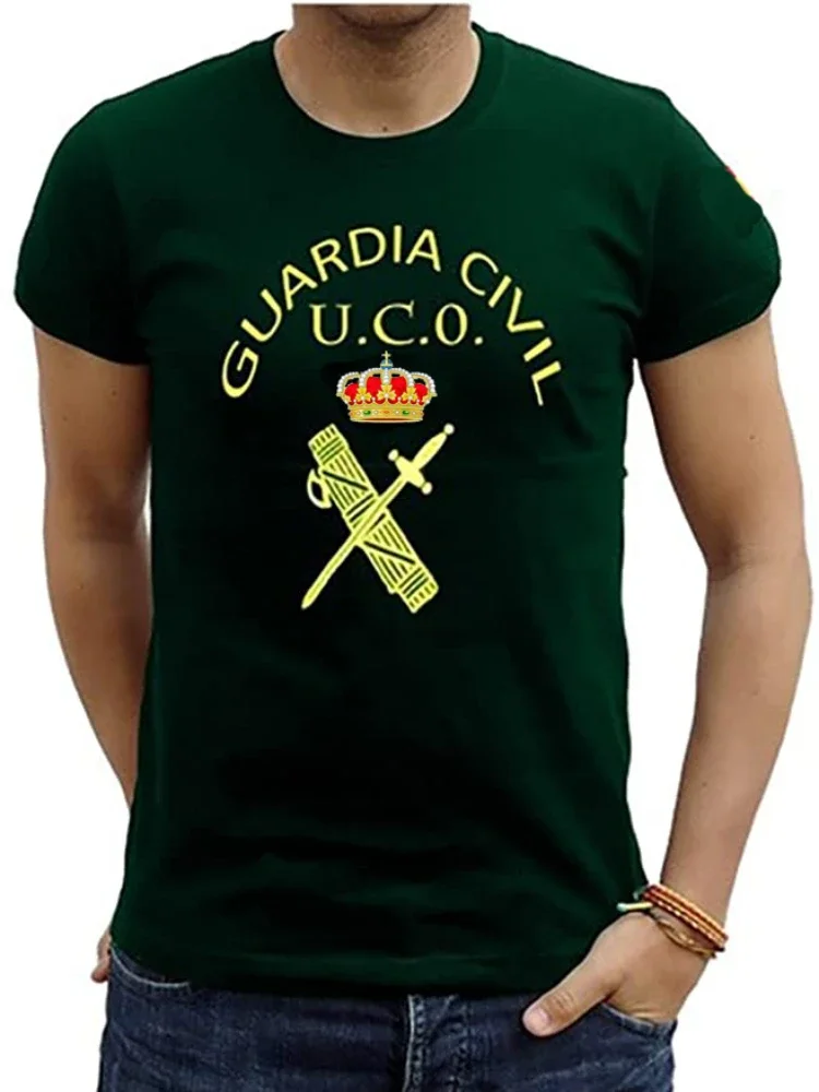 Civil Guard of Spain UCO Central Operative Unit T-Shirt 100% Cotton O-Neck Summer Short Sleeve Casual Mens T-shirt Size S-3XL