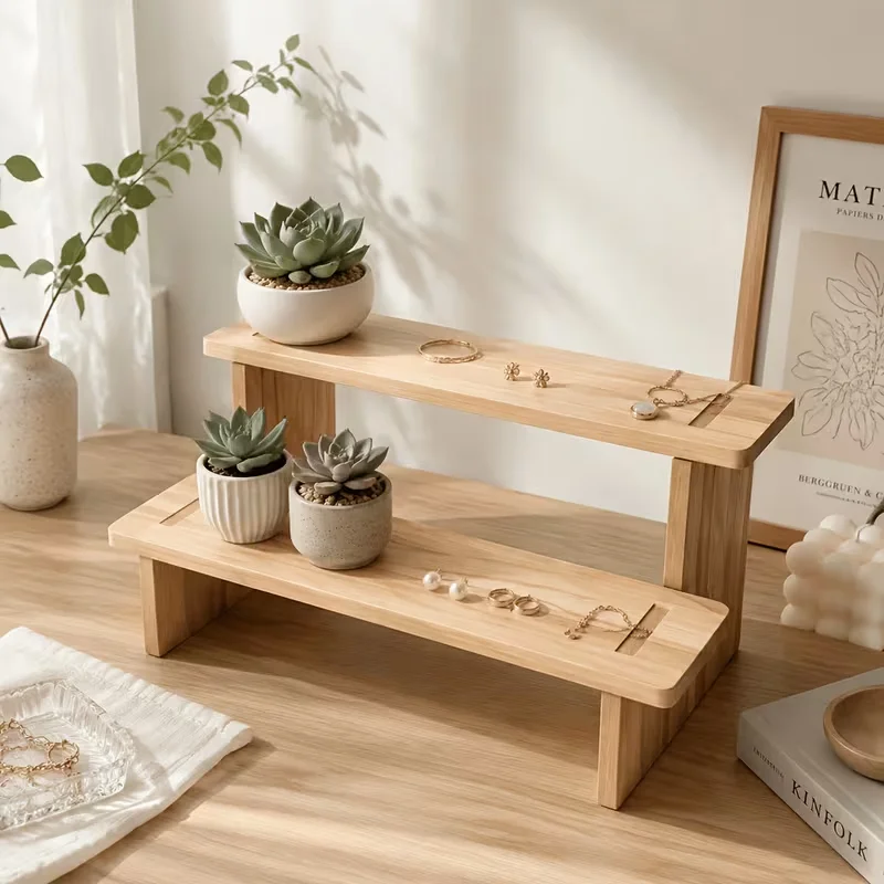 Jewelry Storage Racks Practical Shelves for Displaying Small Sculptures Green Plants And Doll Storage Organizer