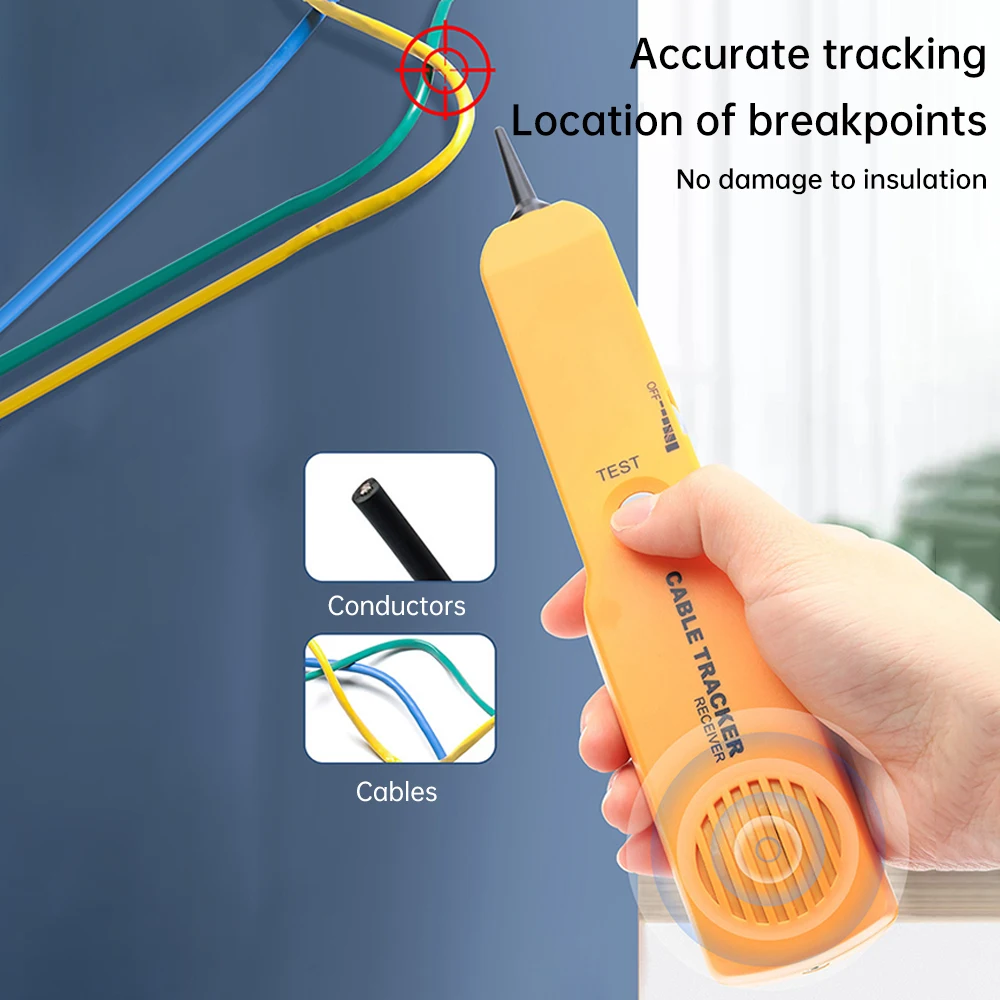 Multifunctional Network Telephone Line Cable Trackers Sensors Receiver Set Line Finder Detector Tool