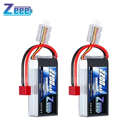 Zeee 2S 2200mAh Shorty akumulator do RC Lipo 7.4V 50C T/XT60 Plug Softcase RC samochód ciężarówka Buggy dron FPV helikopter samolot części do zdalnego sterowania