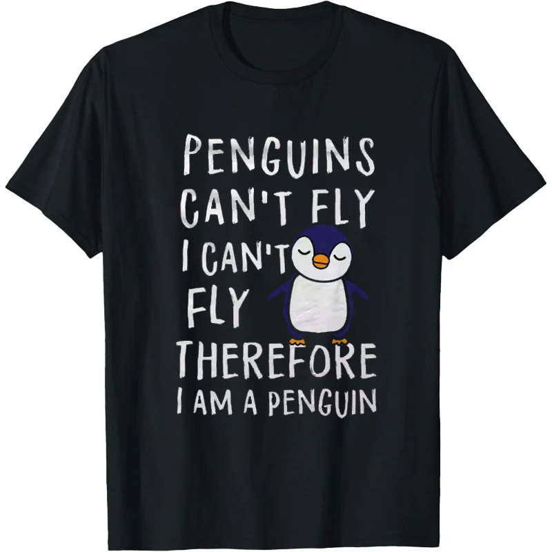 Penguin Graphic T Shirts Funny T-Shirt Men's Tees Men's Shirt Graphic Penguin Shirt Humor Style Fashion Casual Wear Clothing