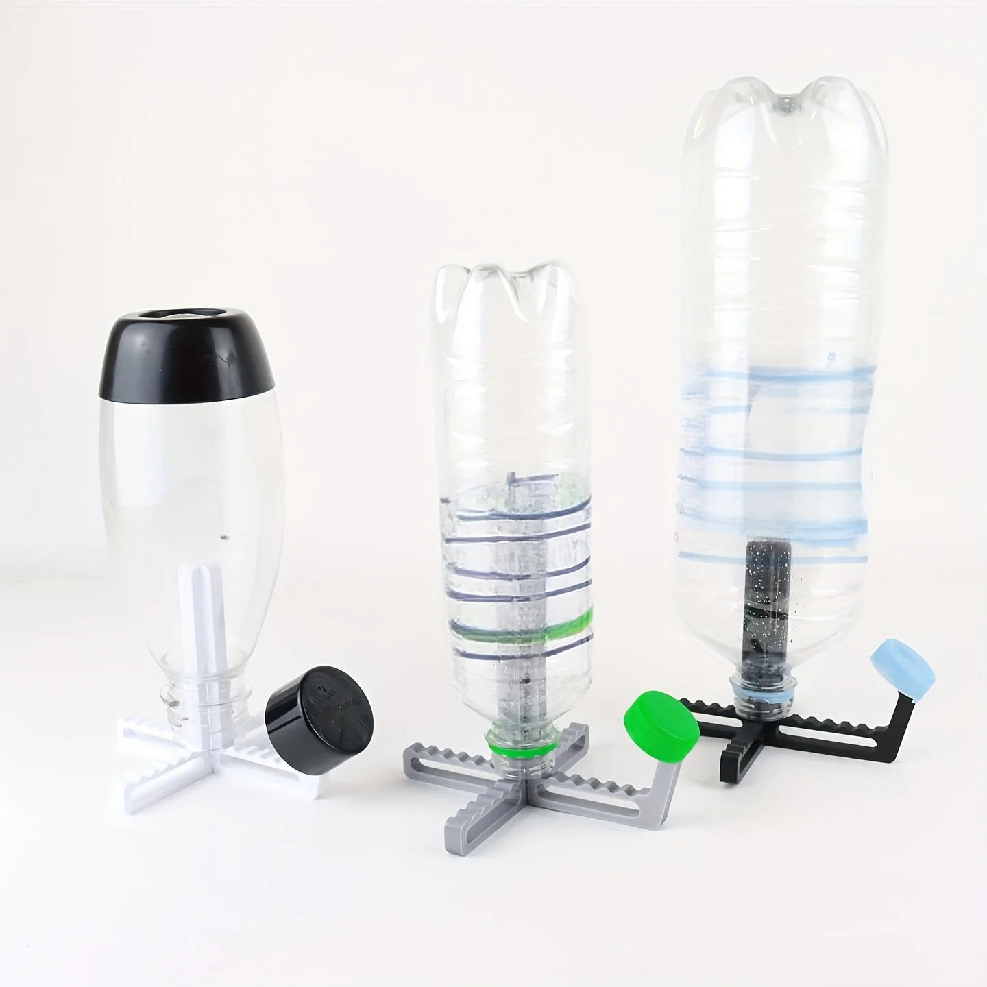 Universal Bottle Drying Rack with Built-in Lid Holder, Quick Drying & Ventilated Design, Keeps Bottles Dry and Mold-Free Daily