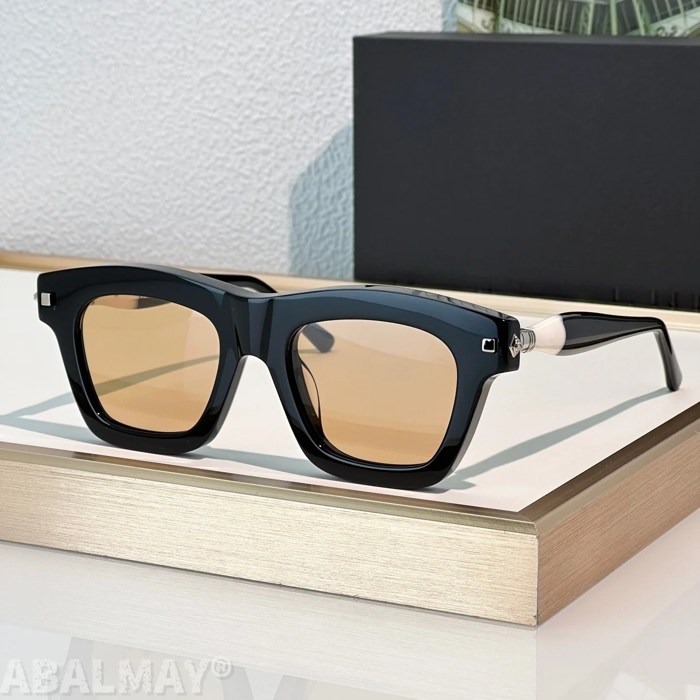 

KUB Maske J2 SIZE 52-21-145 Top Quality Mens Sunglasses for Women Classic Punk Luxury Acetate UV400 Designer Sunglasses with box