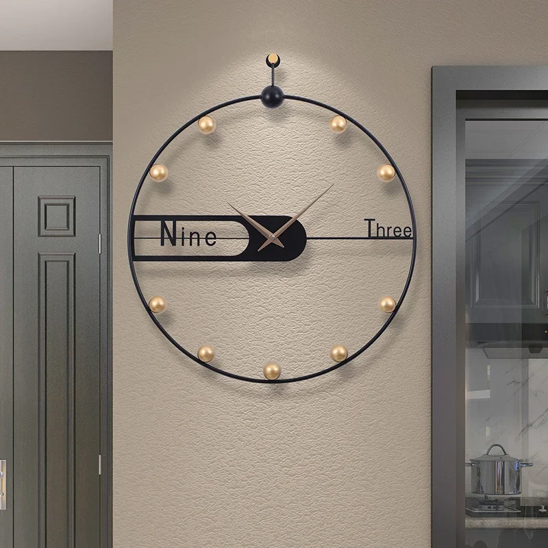 

Minimalist Design Clock Wall Silent Aesthetic Creative Nordic Korean Wall Watch Mechanism Relogio De Parede Room Decorations