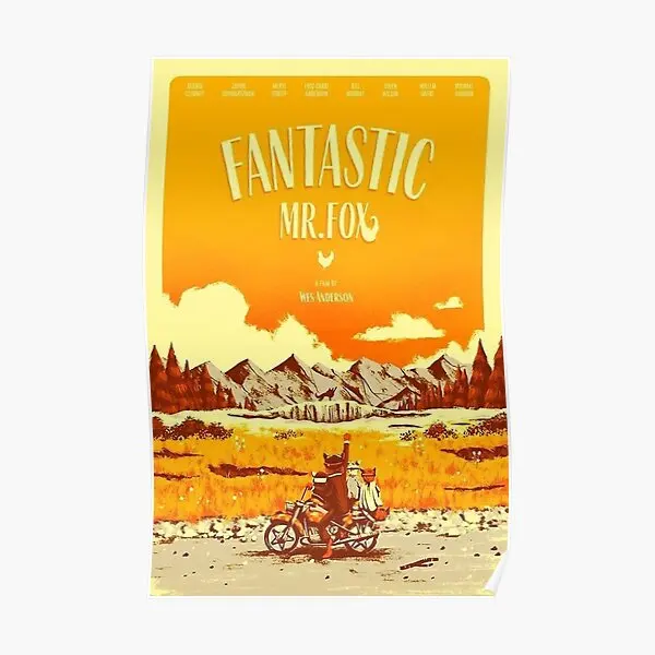 Mr Fox Fantastic Movie  Poster Painting Room Vintage Art Decor Modern Mural Print Wall Picture Home Funny Decoration No Frame