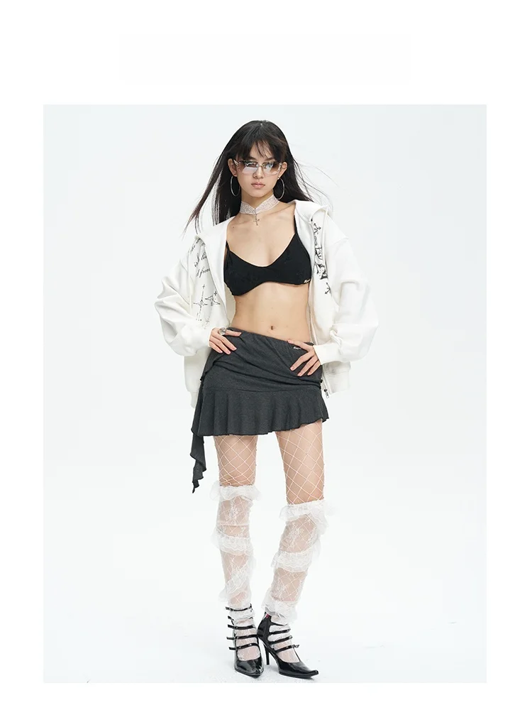 

next Passport Spicy Girl Pleated ter Ne Skirt Summer Irregular Anti-Light f-length ort Skirt Women's Faion