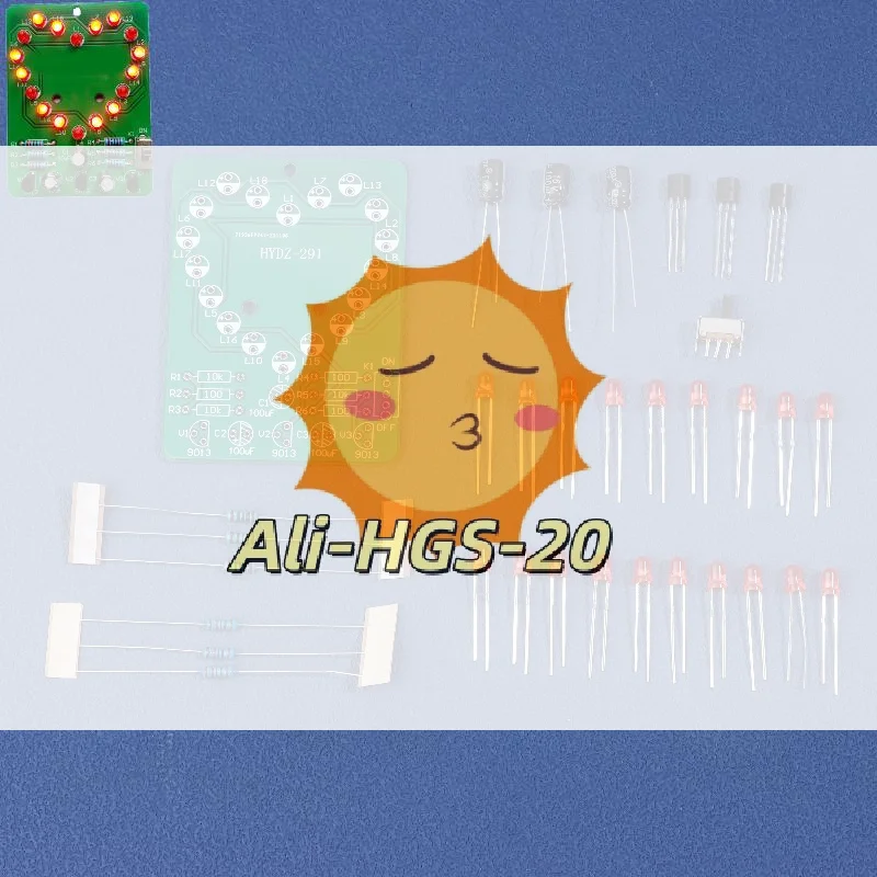 

Набор для творчества: сделай сам мигающий светильник в виде сердца, идеальный STEM-подарок для начинающих, подростков и любителей электроники