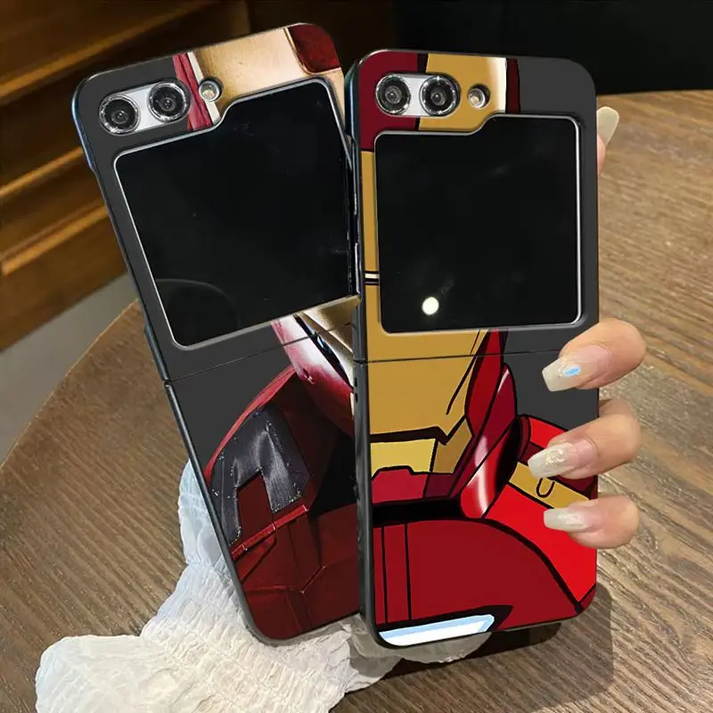 Marvel Ironman Spiderman phone case for Samsung Galaxy Z Flip 6 5 zflip4 zFlip zFlip3 zflip6 funda celulare protective cases