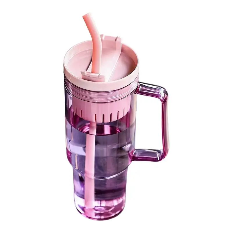 CQMF-Корейская пластиковая бутылка для воды с ручкой, большой емкости, для занятий спортом на открытом воздухе, 1200 мл