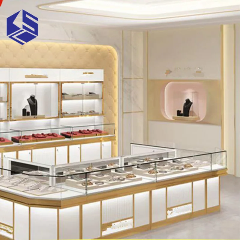 Custom.عرض متجر خزائن عرض المجوهرات حسب الطلب #4