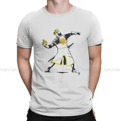 TShirts Banksy Graffiti Street Artist Male Harajuku Fabric Tops T Shirt Round Neck