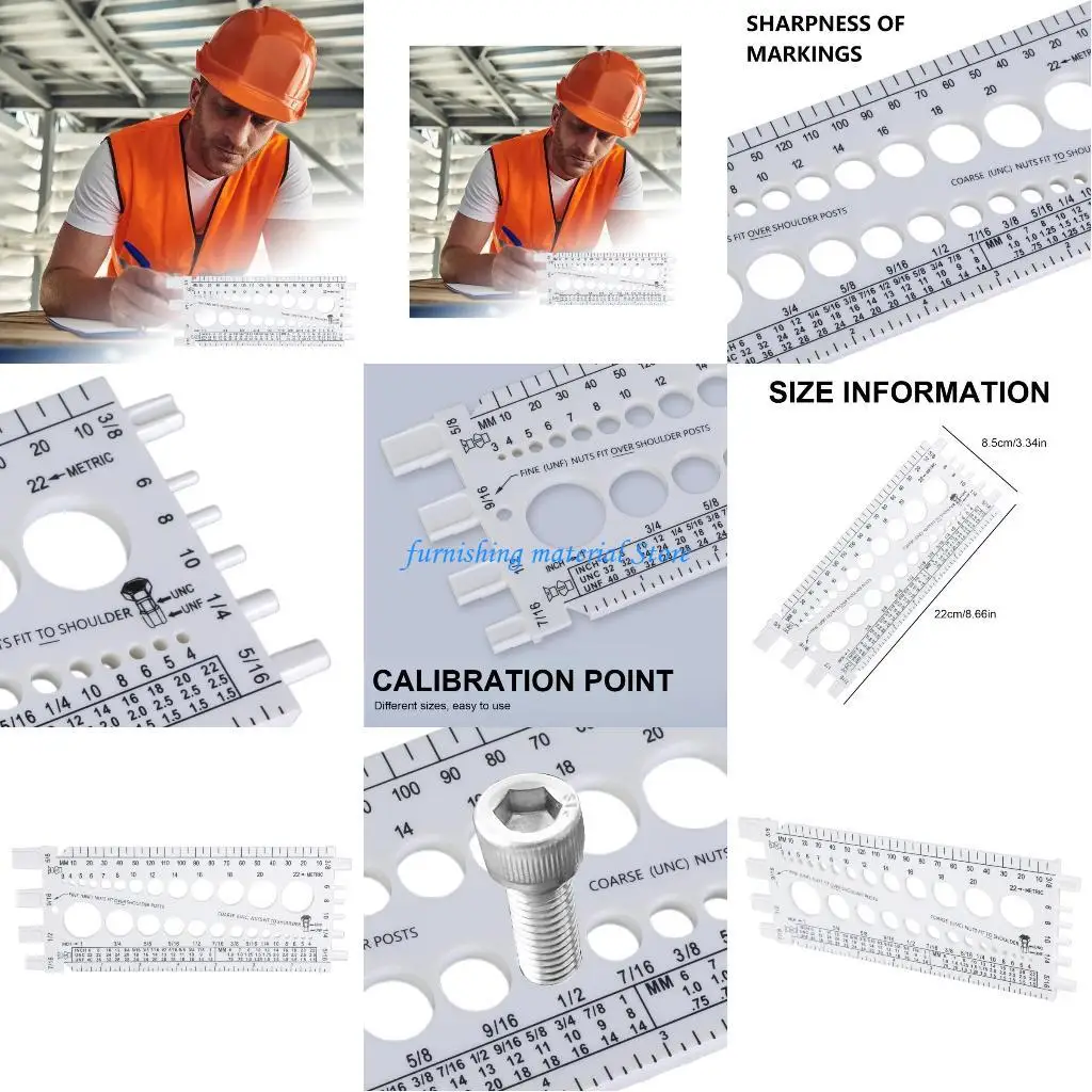 

Y5GD Precisions Thread Plugs Gauge Screw Thread Rings Gauges for Measuring Diameter