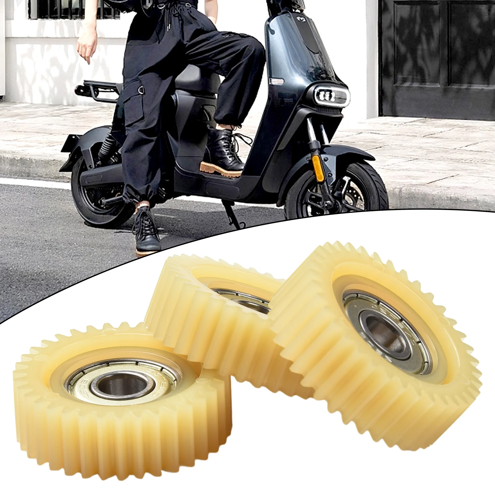 

3 шт. планетарные шестерни 36T с подшипниками 608Z, совместимые с комплектом шестерен из нейлона и стали для двигателя Bafang Ebike