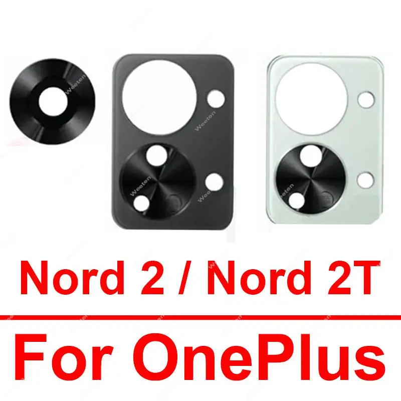 Rear Camera Lens Glass For Oneplus 1+ Nord 2 Nord 2T 5G Back Camera Glass Lens with Sticker Replacement