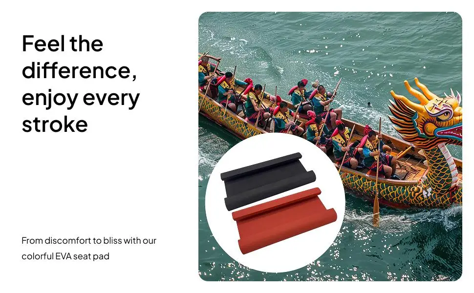 2x Dragon Boat Seat Pads Dragon Boat Equipment Shock Absorption Canoe Pad Flotation Cushion Non Slip Dragon Boat Seat Cushions