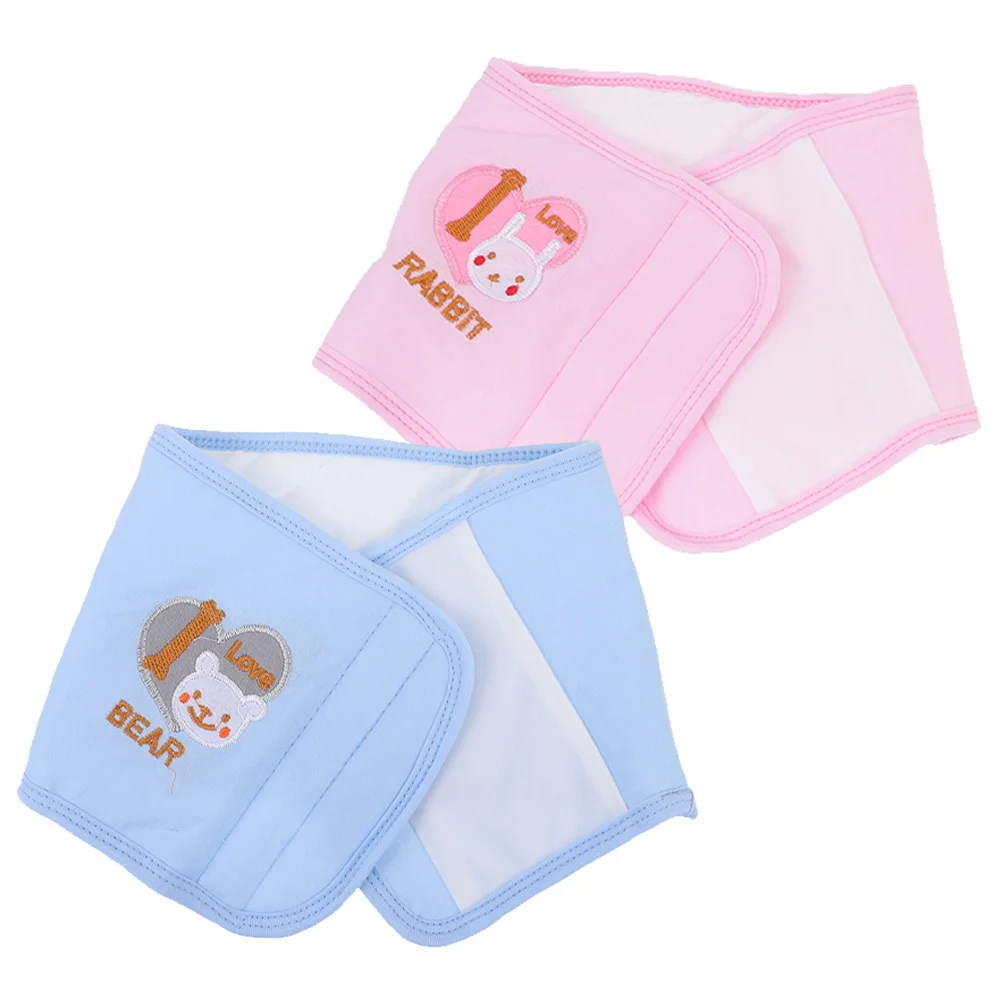 

2Pcs Baby Belly Band Newborn Cotton Abdomen Wrap Infant Belly Button Cover Keep Warm for Toddlers Baby Wrap Convenient Cord Belt