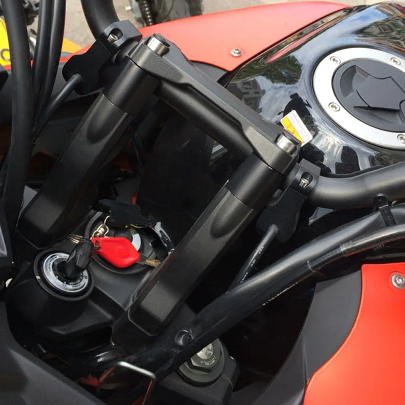 Motorbike CNC Handlebar Handle Bar Riser Clamp Kit Set For Kawasaki VERSYS 650 KLE650 2015 2016 2017 2018 2019 2020 2021