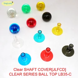 1 set Clear Crystal Ball Head Arcade Joystick Cover for Arcade Game Machine, for SANWA /ZIPPY / Illuminated Lightstick Joystick,