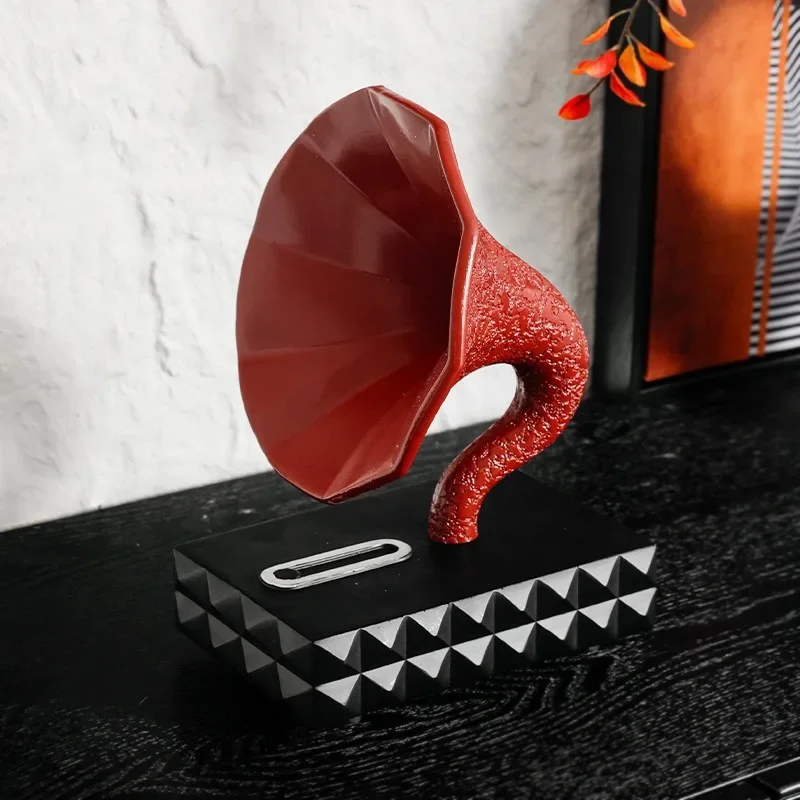 Modern Simple Desktop Ornament Speaker Modelling Abstract Art Living Room Entrance Hall Figurines Luxury Nordic Home Decor