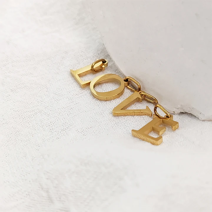 EMANCO Initial Alphabet Pendant Stainless Steel Charms for Making Necklace Minimalism Accessories Women's Jewelry Wholesale