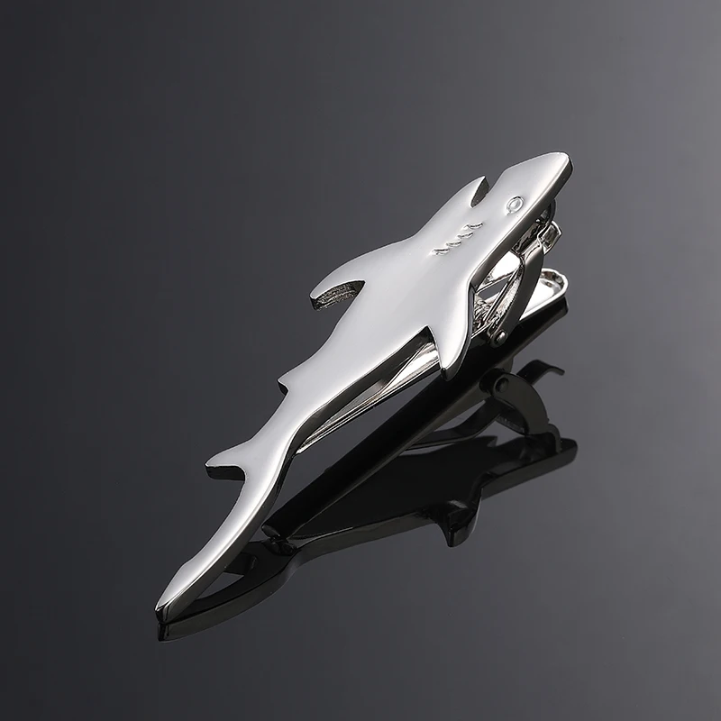 Fashionable men's and women's shirts, tie clips high-quality metal animal shark clips suit accessories jewelry gifts