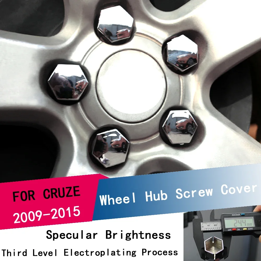 

20Pcs/Set Car Wheel Nuts Covers for Chevrolet Cruze Sedan Hatchback 2009 - 2015 Malibu Trax 2012 - 2017