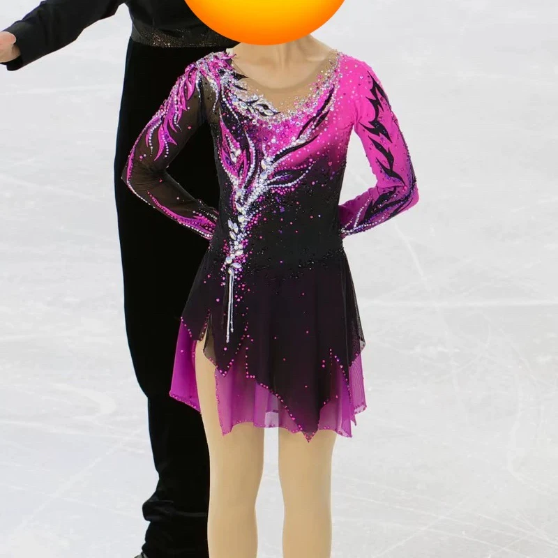 Figure Skating Performance Skirt Competition (Order Message Height, Weight, Chest Circumference, Waist Circumference)