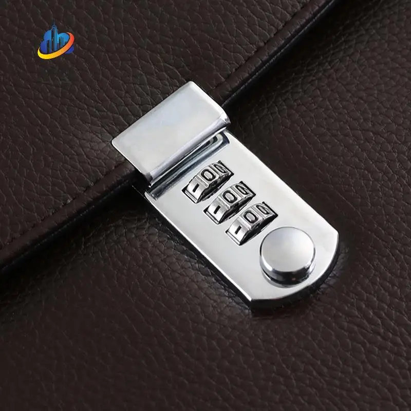 AC57-Office Business Briefcase With Combination Lock High Capacity Document Handbag For Business Office Meeting