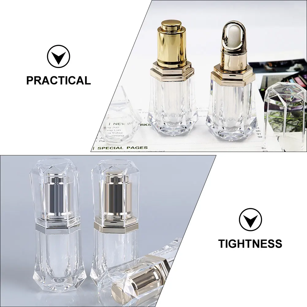 

3Pcs Acrylic Sub Bottles Durable Travel Size Essential Oil Container Multipurpose Bottle Leak Proof Storage Solution