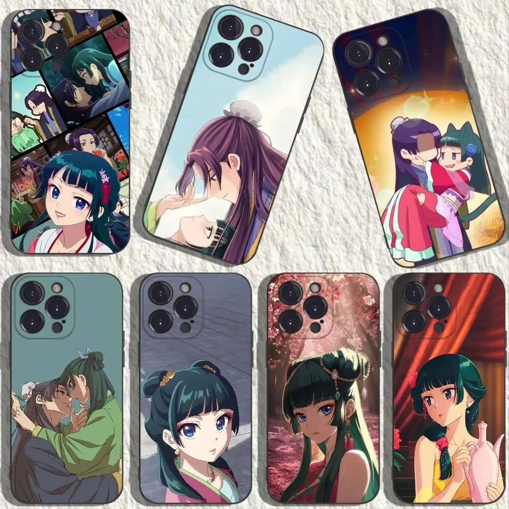 Чехол для телефона Jinshi Maomao для iPhone 17,16,15,14,13,12,11,Plus,Pro Max,XS,X,XR,SE,Mini,8,7,мягкий силиконовый черный чехол