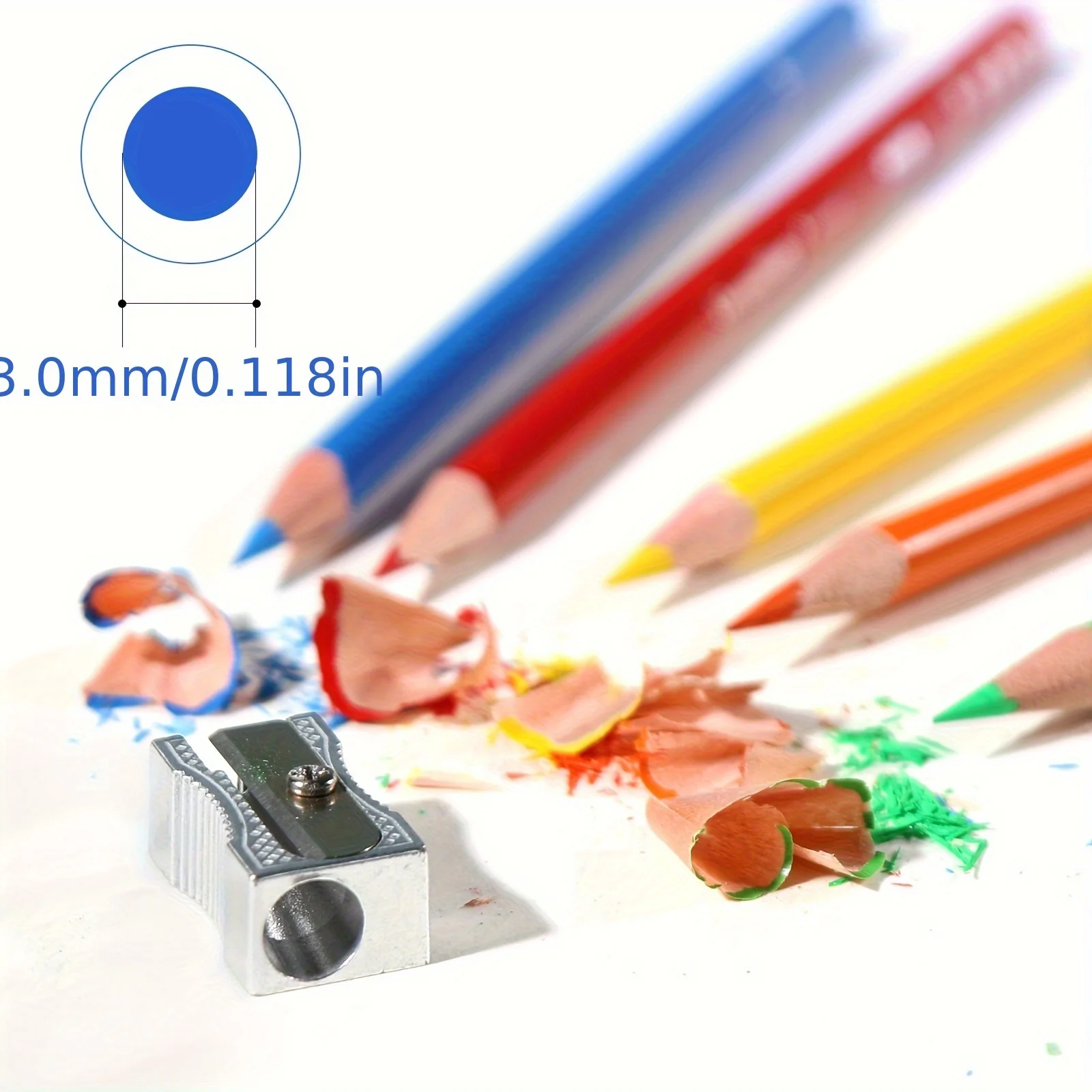 مجموعة أقلام رصاص ملونة 72/120/180/260 - أقلام رصاص على طراز ألوان مائية نابضة بالحياة، قابلة للمسح، مثالية للفنانين والمبتدئين، لوازم فنية