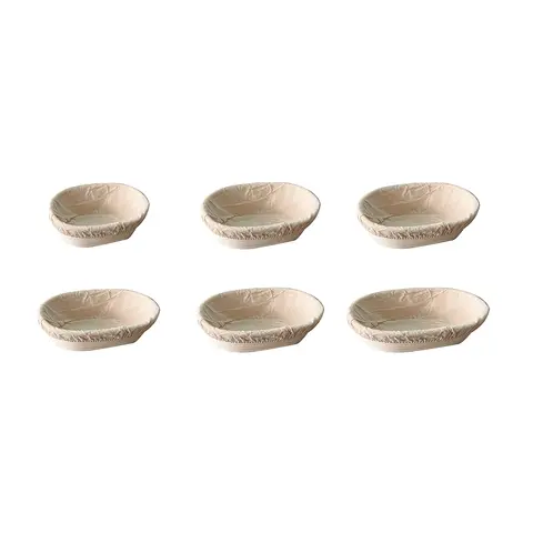 विभिन्न आकारों में खट्टी रोटी पकाने और आटा प्रूफिंग के लिए बहुमुखी अंडाकार बैनेटन ब्रॉटफॉर्म ब्रेड किण्वन टोकरियाँ 8 best sales जामन - №5