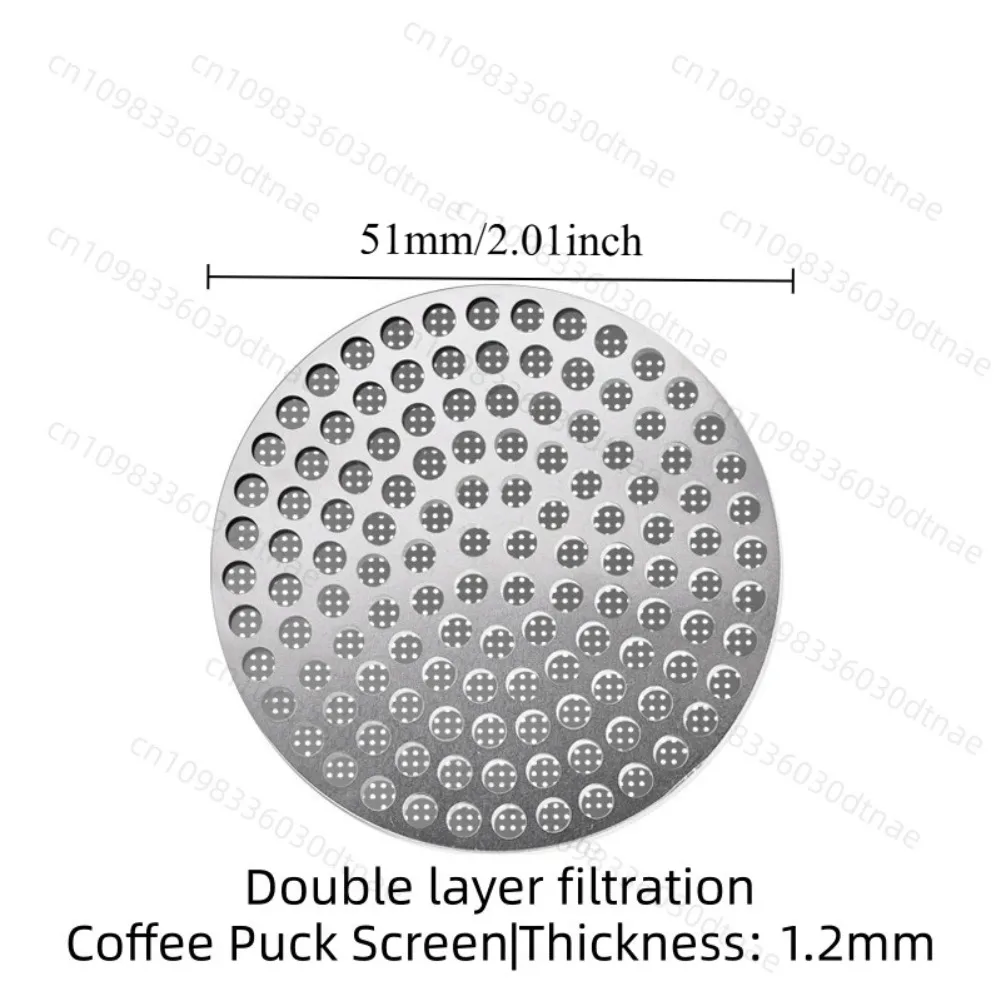 1Pcs 51 / 53 / 58mm Espresso Puck Screen, Reusable Mesh Coffee Filter, Thickness Puck Screen Stainless Steel Lower Shower Screen