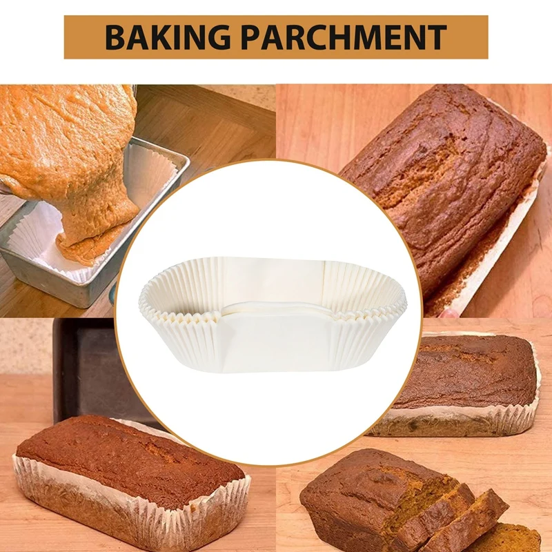 Greaseproof Loaf Tin Liners Straight Edge Baking Parchment Paper Non Stick Cake Pans Cake Tin Liner