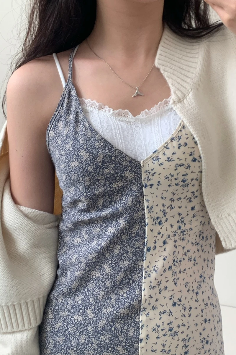 Imprimé Floral ter Dr femmes Chic doux fille v-ne minceur vêtements intérieurs été coréen Sle taille haute longue jupe trapèze