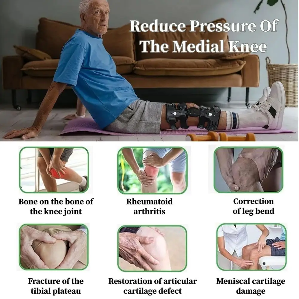 OA Unloader Knee Brace for Osteoarthritis, Cartilage Repair, Bone on Bone Knee Joint Pain, Lateral Degeneration Knee Support