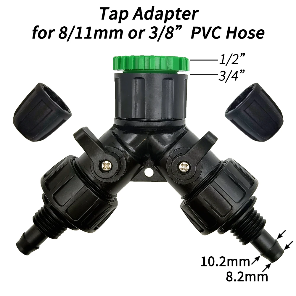 WUJIE-Adaptateur de séparateur de tuyau HP Tap, outil de tube à 2 voies et 4 voies, connecteur 1/2 en effet 3/4 en effet à 1/4 e