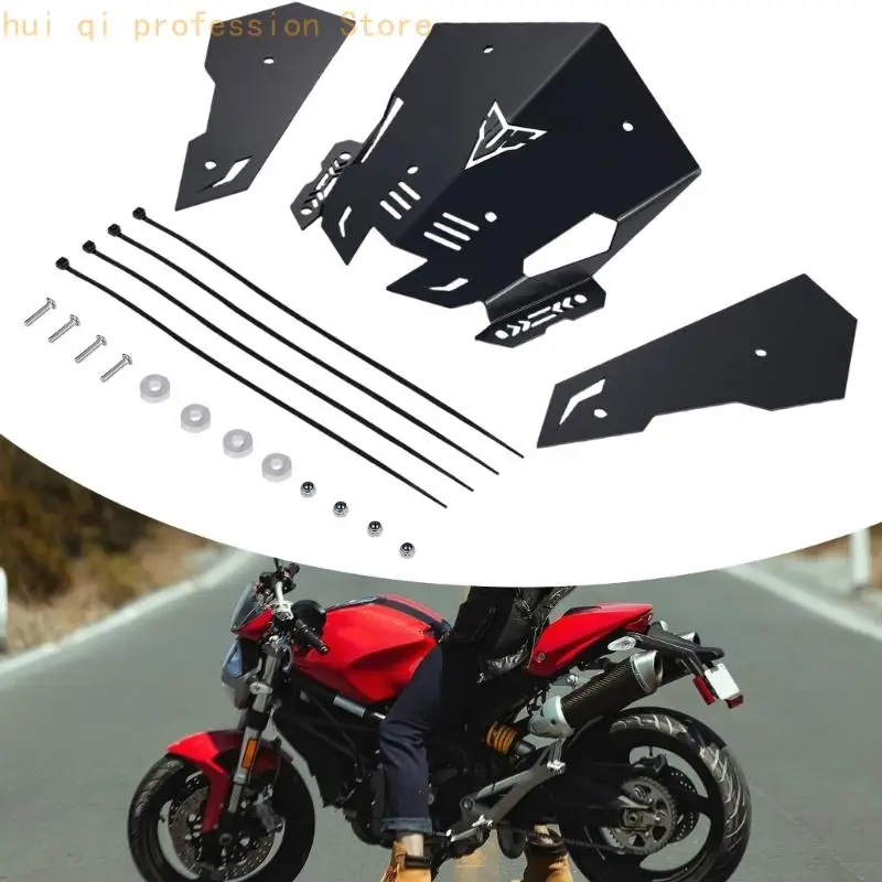 Schwarzes Motorrad-Frontschutz-Set für Stadtfahrten und Trail-Einsatz H8WE – Detail 10