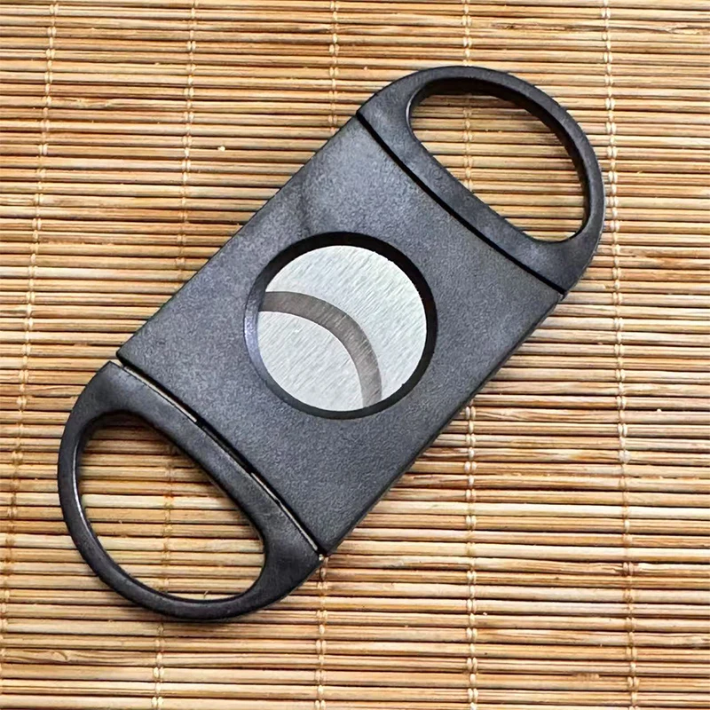 Stainless Steel Sharp Cigar Cutter Manual Cigarette Breaker Cigar Accessories Wedding Party Souvenir Gifts Black Cigar Cutter
