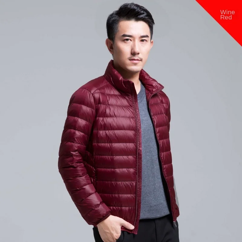 Men Ultralight Down Jacket Winter Packable Down Jacket Men Waterproof Puffer Jacket Windbreaker Men Coat Parkas Hoodies Jackets