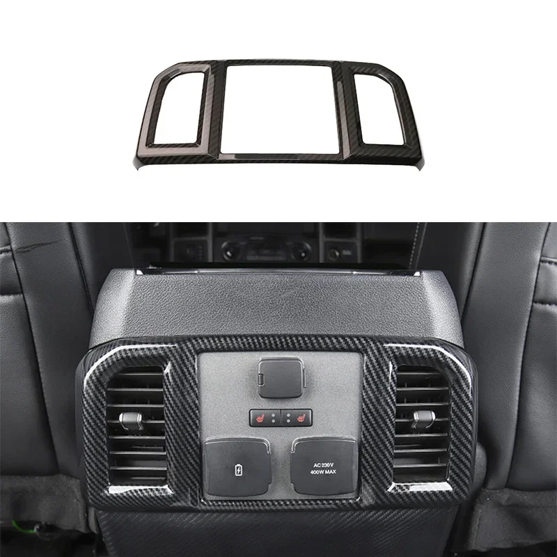 Rejilla de ventilación trasera de fibra de carbono auténtica para Ford Raptor F150, ideal para la modificación de camionetas.